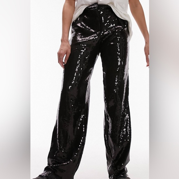 NWT Topshop sequin pants - Picture 1 of 5
